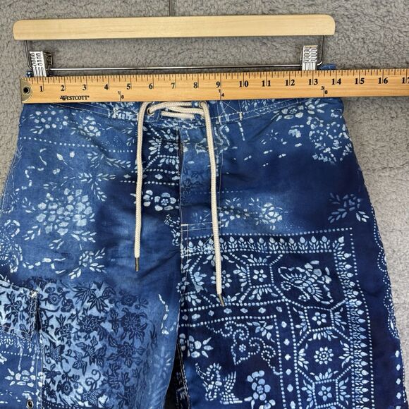 Polo Ralph Lauren Swimwear‎ Mens S Blue Board Shorts Cargo Pocket - Picture 2 of 6